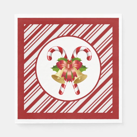 Candy Cane Christmas  Servet (Voorkant)