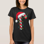 Candy Cane Christmas Shirt Santa Hat Family Matchi (Voorkant)