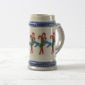 Candy Cane Christmas Stein Bierpul (Voorkant rechts)