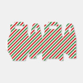 Candy Cane Christmas Stripes Rood Groen Bedankdoosjes (Uitgevouwen)