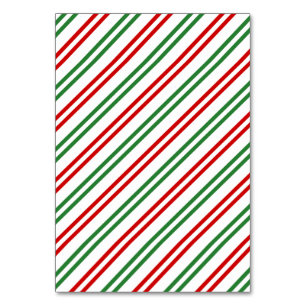 Candy Cane Christmas Stripes Rood Groen Kaart