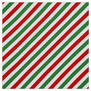 Candy Cane Christmas Stripes Rood Groen Stof