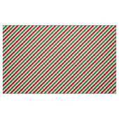 Candy Cane Christmas Stripes Rood Groen Stof (Fat Quarter)