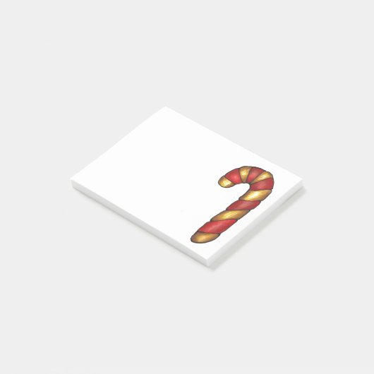 Candy Cane Christmas Sugar Cookie Holiday Bakken Post-it® Notes (Schuin)
