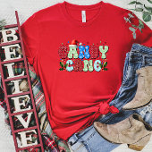 Candy Cane Christmas T-shirt voor dames
