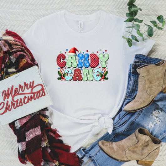 Candy Cane Christmas T-shirt voor dames
