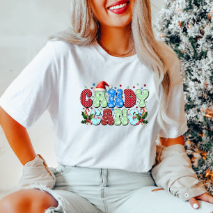 Candy Cane Christmas T-shirt voor dames
