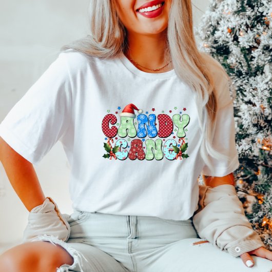 Candy Cane Christmas T-shirt voor dames