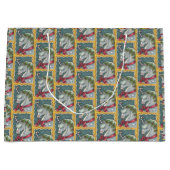 CANDY CANE CHRISTMAS UNICORN, HORSE GROTE GIFT BAG GROOT CADEAUZAKJE (Voorkant)