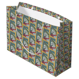 CANDY CANE CHRISTMAS UNICORN, HORSE GROTE GIFT BAG GROOT CADEAUZAKJE