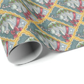 CANDY CANE CHRISTMAS UNICORN, HORSGEWRAPPINGSPAPIE CADEAUPAPIER (Rol Hoek)