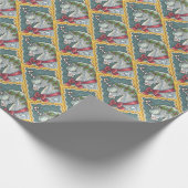 CANDY CANE CHRISTMAS UNICORN, HORSGEWRAPPINGSPAPIE CADEAUPAPIER (Hoek)