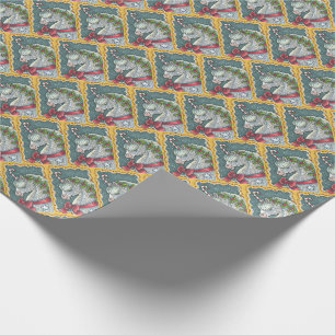CANDY CANE CHRISTMAS UNICORN, HORSGEWRAPPINGSPAPIE CADEAUPAPIER