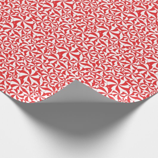 Candy Cane Christmas Wrapping Paper Xmas Wrap Cadeaupapier (Hoek)