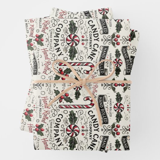 Candy Cane Co. Inpakpapier Vel (In situ)