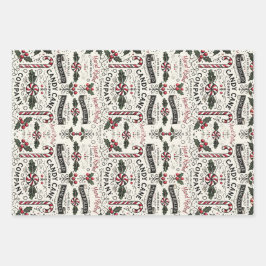 Candy Cane Co. Inpakpapier Vel