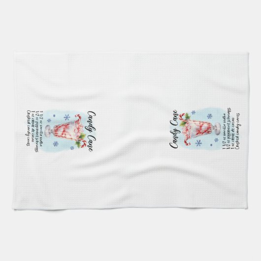 Candy Cane Cocktail Recept Kerstvakantie Theedoek (Horizontaal)