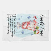 Candy Cane Cocktail Recept Vakantie Theedoek (Horizontaal)