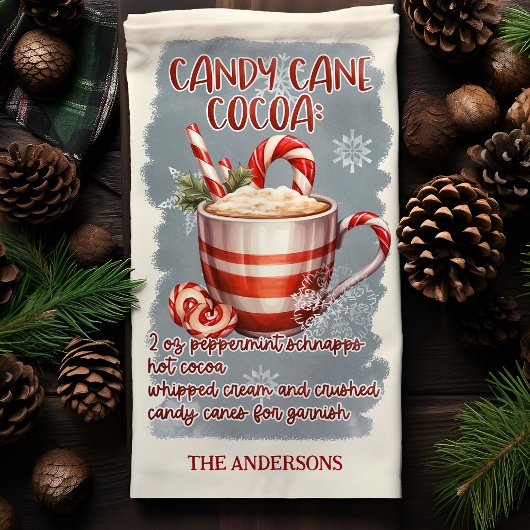 Candy Cane Cocoa Christmas Cocktail Recept Aangepa Theedoek
