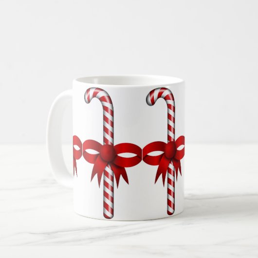 Candy Cane Coffee Mok (Voorkant links)