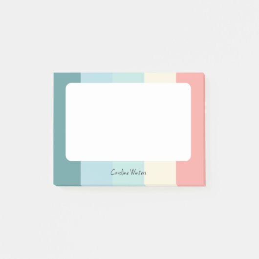 Candy Cane Color geblokkeerd Post-it Notes (Voorkant)