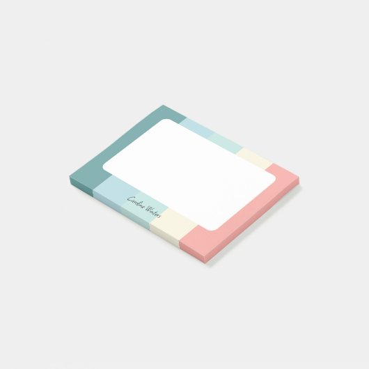Candy Cane Color geblokkeerd Post-it Notes (Schuin)