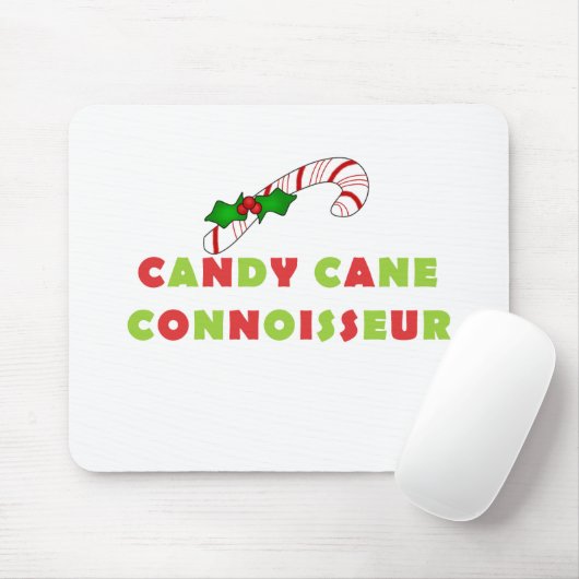 Candy Cane Connoissuer Tshirts en geschenken Muismat (Met muis)