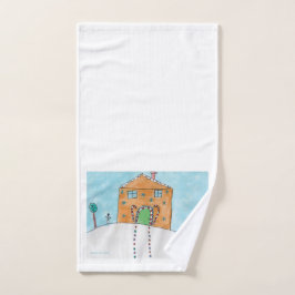 Candy Cane Cottage - KidsArt for CHOC Handdoek