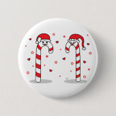 Candy Cane Couple - Button (Voorkant)