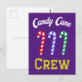 Candy Cane Crew Briefkaart (Voorkant / Achterkant)
