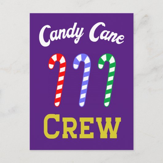 Candy Cane Crew Briefkaart (Voorkant)