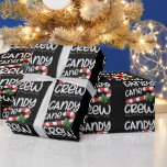 Candy Cane Crew Christmas Family Kerstvakantie Cadeaupapier<br><div class="desc">Candy Cane Crew Christmas Family Kerstvakantie</div>