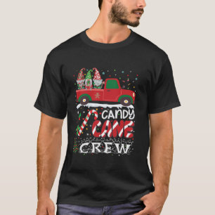 Candy Cane Crew Christmas Funny Snoep Lover X mas T-shirt