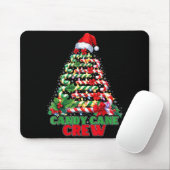 Candy Cane Crew Christmas Funny Xmas Matching Fami Muismat (Met muis)