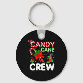 Candy Cane Crew Christmas Funny Xmas Matching Fami Sleutelhanger (Voorkant)