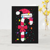 Candy Cane Crew Christmas Lights Family Matching X Kaart (Gele Bloem)