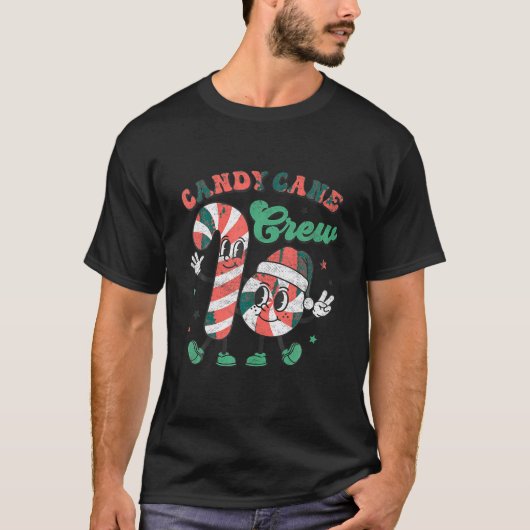 Candy Cane Crew Christmas Xmas Liefde Snoep Boys G T-shirt (Voorkant)