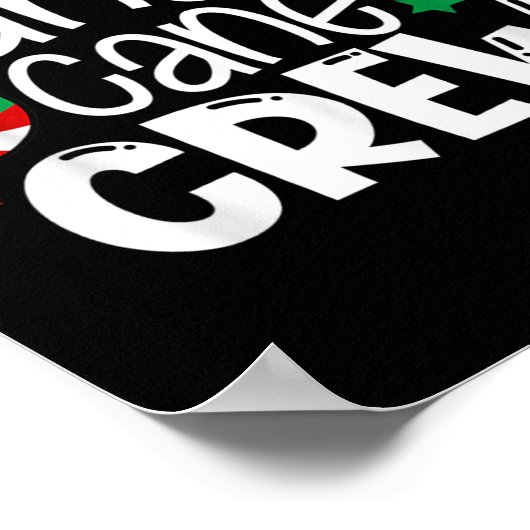 Candy Cane Crew Christmas Xmas Love Candy Boys Gir Poster (Hoek)