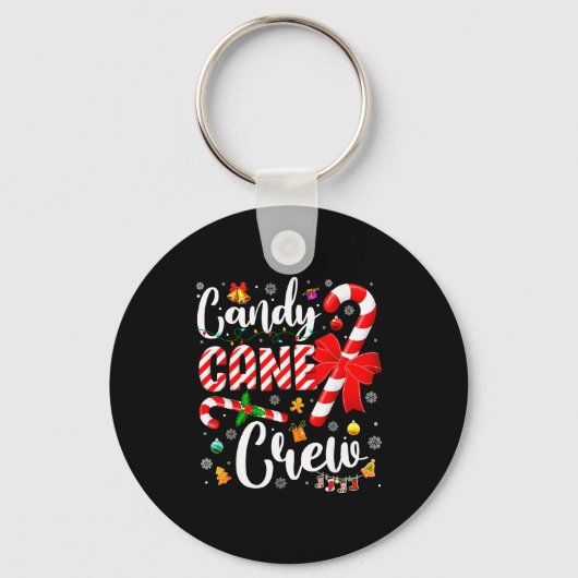 Candy Cane Crew Christmas Xmas Love Candy Boys Gir Sleutelhanger (Voorkant)