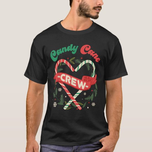 Candy Cane Crew Family Christmas Squad Matching Ca T-shirt (Voorkant)