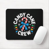 Candy Cane Crew Funny Christmas Candy Lover X-mas Muismat (Met muis)