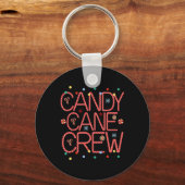 Candy Cane Crew Funny Kerstsnoe Lover X Sleutelhanger (Voorkant)