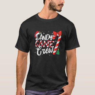 Candy Cane Crew Funny Kerstsnoe Lover X T-shirt