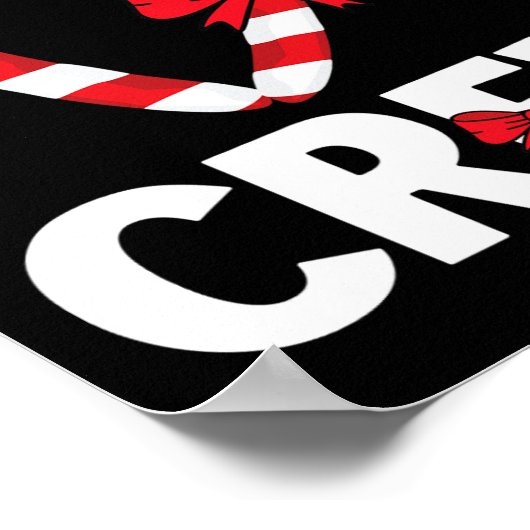 Candy Cane Crew Funny kerstsweet Snoep Merry Poster (Hoek)