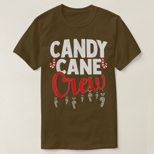 Candy Cane Crew Funny KerstSweets Lovers Cand T-shirt (Design voorkant)
