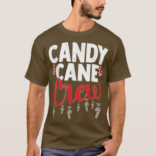 Candy Cane Crew Funny KerstSweets Lovers Cand T-shirt