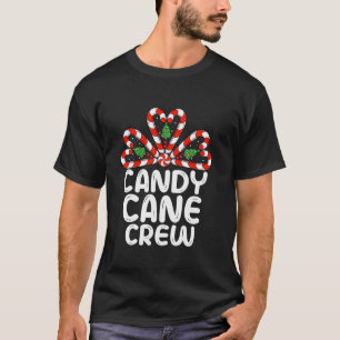 Candy Cane Crew Funny Matching Snoep Lov T-shirt