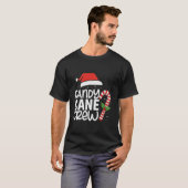 Candy Cane Crew Funny Matching Snoep Lov T-shirt (Voorkant volledig)