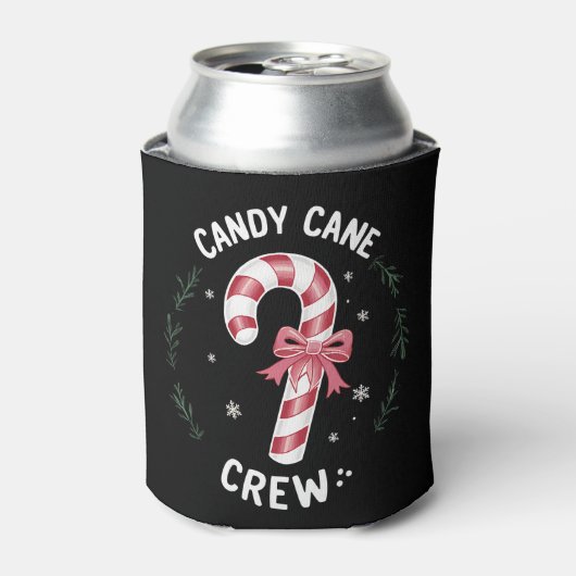 Candy Cane Crew Funny Snoep Lover Xmas Blikjeskoeler (Blikje Voorkant)