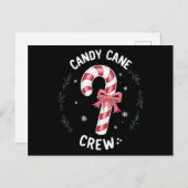 Candy Cane Crew Funny Snoep Lover Xmas Feestdagenkaart (Voorkant / Achterkant)